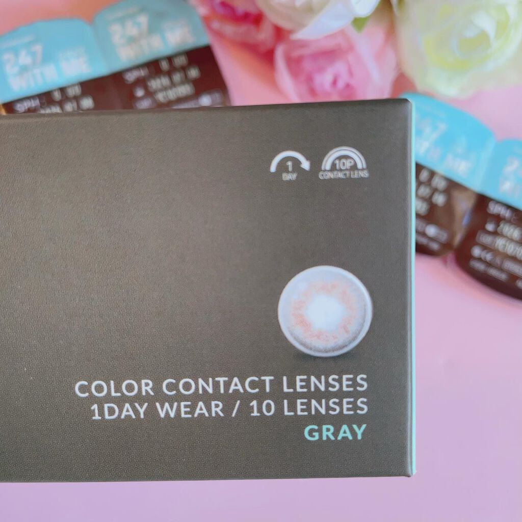 247 WITH ME/THEPIEL/カラーコンタクトレンズを使ったクチコミ（2枚目）