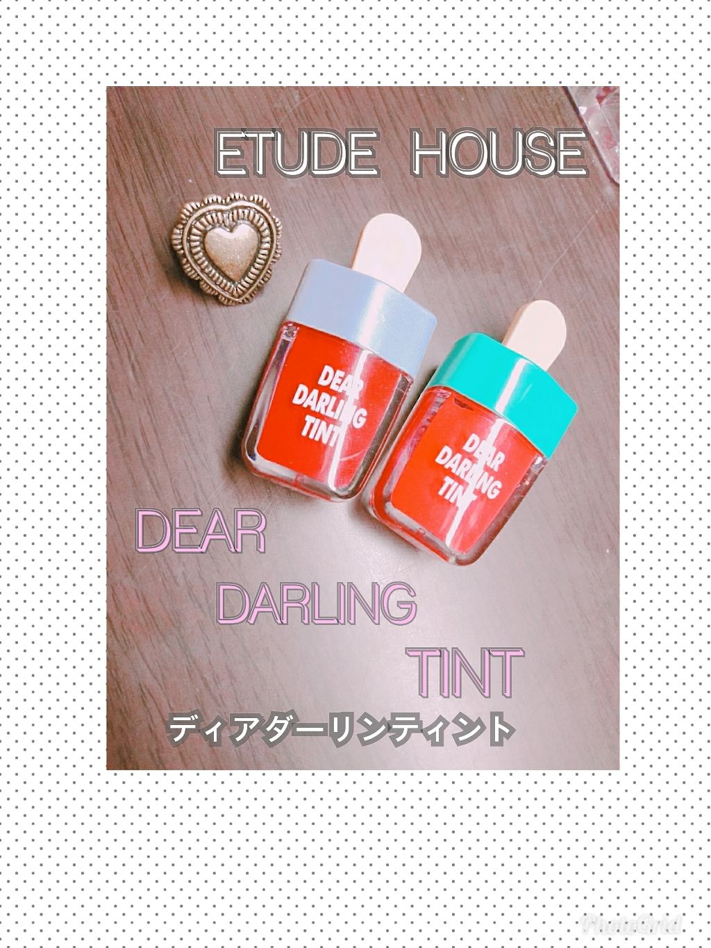 ディアダーリン ウォータージェルティント （アイスティント）/ETUDE/口紅を使ったクチコミ（1枚目）