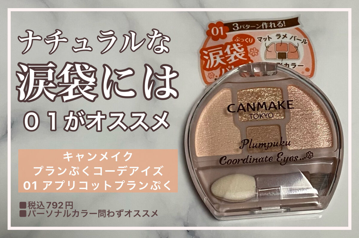 プランぷくコーデアイズ/キャンメイク/パウダーアイシャドウを使ったクチコミ（1枚目）