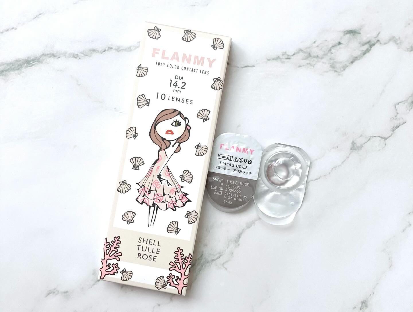 FLANMY 1day チュールロゼ※2024/12〜カラー名変更/FLANMY/ワンデー（１DAY）カラコンを使ったクチコミ（2枚目）