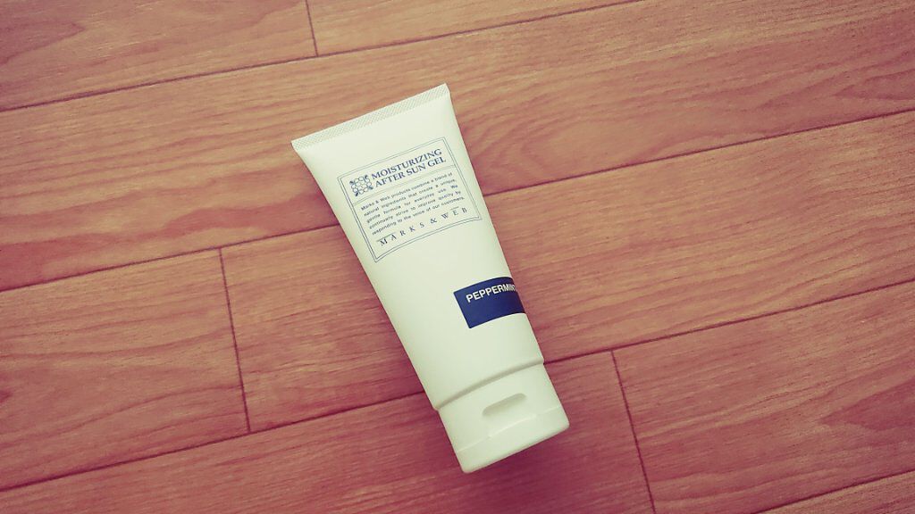 数量限定 モイスチャーライジング アフターサンジェル ペパーミント/薄荷/MARKS&WEB/ボディローションを使ったクチコミ（1枚目）