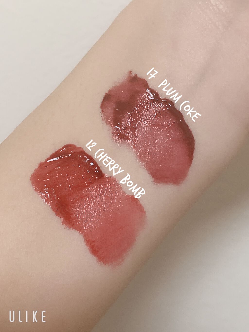 ジューシーラスティングティント/rom&nd/リップティントを使ったクチコミ（2枚目）