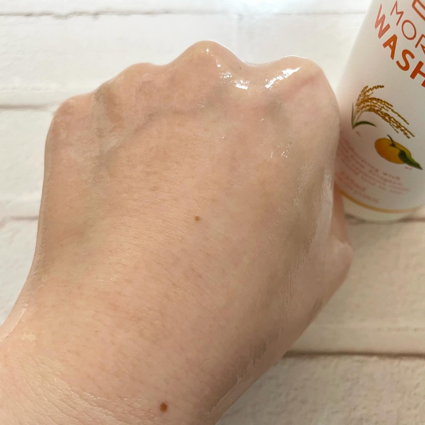 ライス&ゆずモーニングウォッシュジェル/世田谷コスメ/その他洗顔料を使ったクチコミ(3枚目)