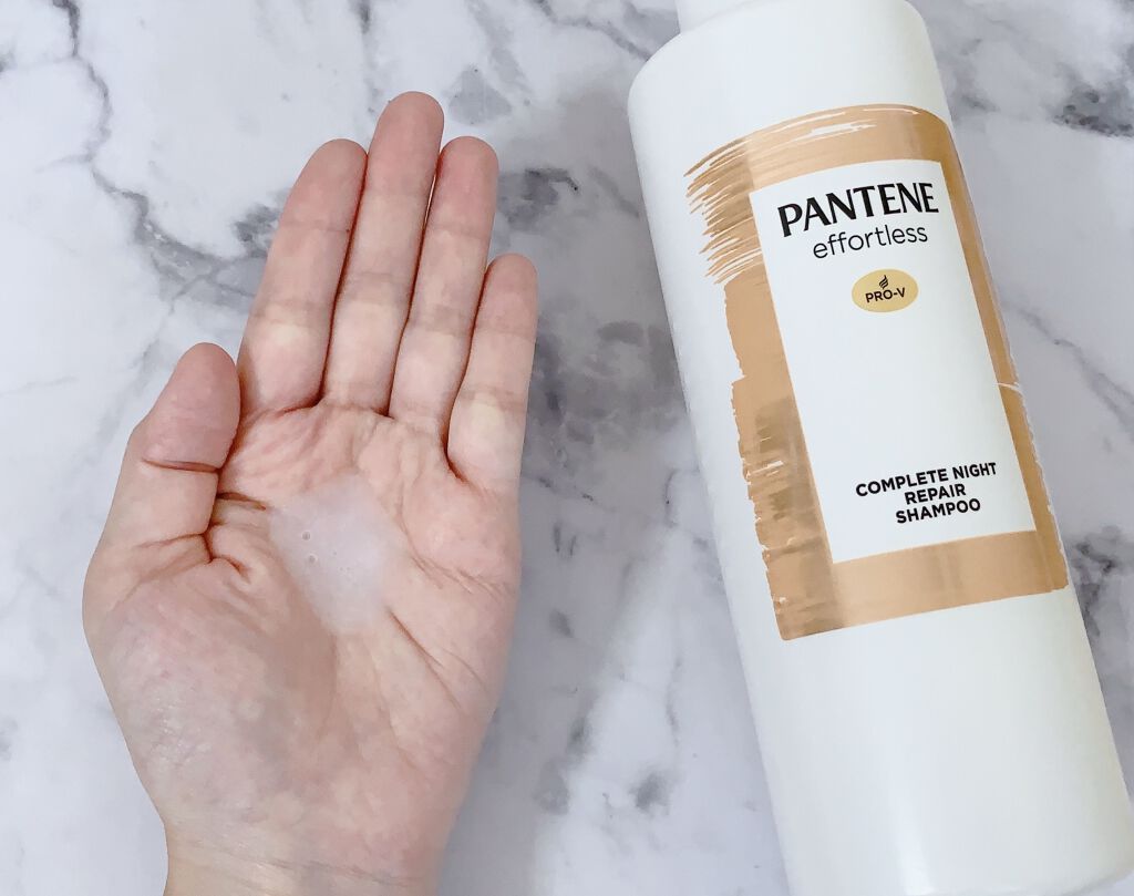 パンテーン エフォートレス コンプリートナイト リペアー シャンプー／トリートメント/パンテーン/市販シャンプーを使ったクチコミ（3枚目）