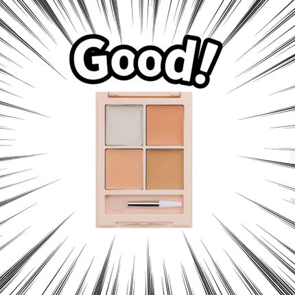 トーンアップ&カバー コンシーラーパレット/Kirei&co./パレットコンシーラーを使ったクチコミ(1枚目)