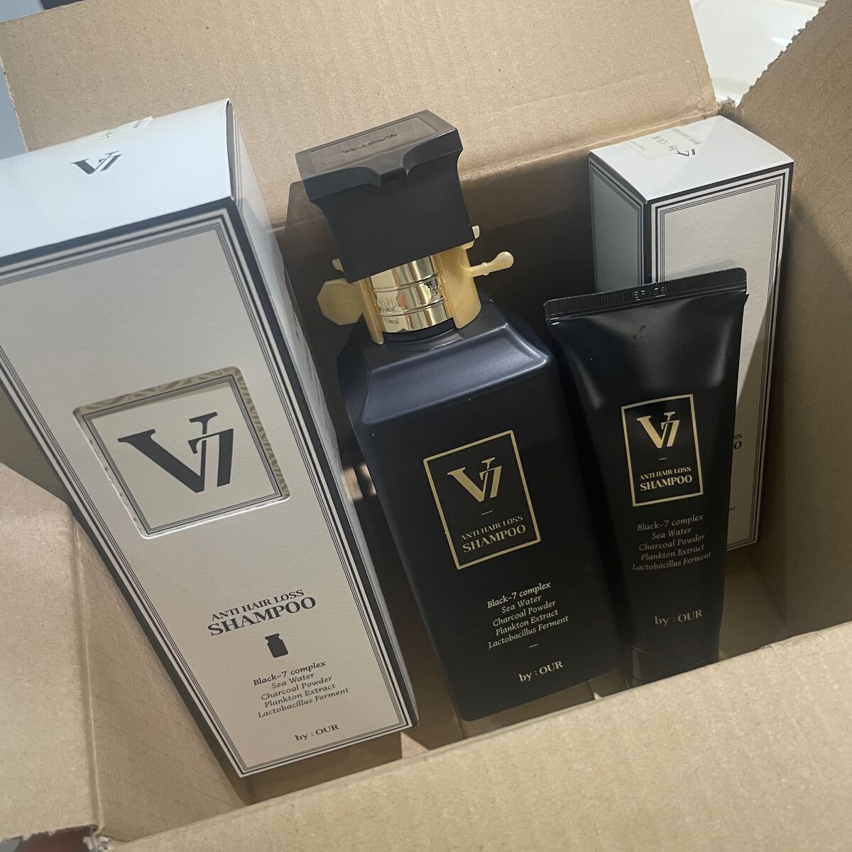 V7 アンチヘアロス シャンプー 100ml/by : OUR/サロンシャンプーを使ったクチコミ（1枚目）