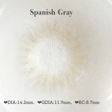 OLENS Spanish 1Day(スパニッシュ 1Day)のクチコミ「𝗦𝗽𝗮𝗻𝗶𝘀𝗵 𝟭𝗱𝗮𝘆 『𝗚𝗿𝗮𝘆』🩶
⁡
#カラコンレポ 👀
 
⁡
⁡
﹏﹏﹏﹏﹏﹏﹏﹏.....」（3枚目）