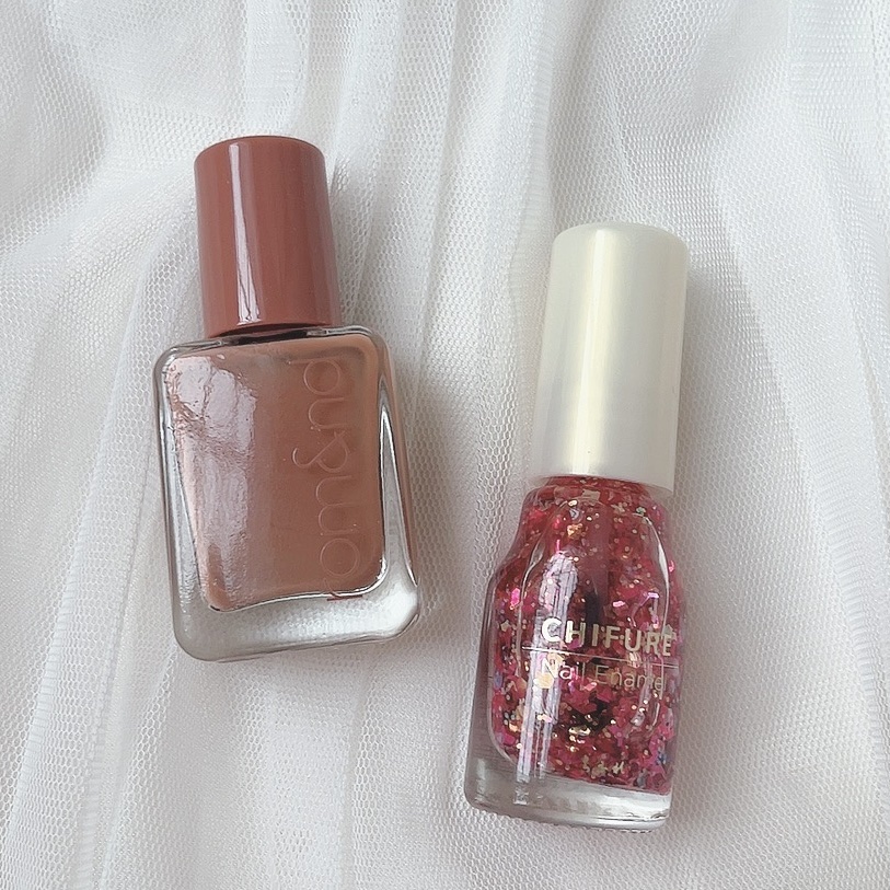 ネイル エナメル 072 カラフルラメ/ちふれ/マニキュアを使ったクチコミ（2枚目）