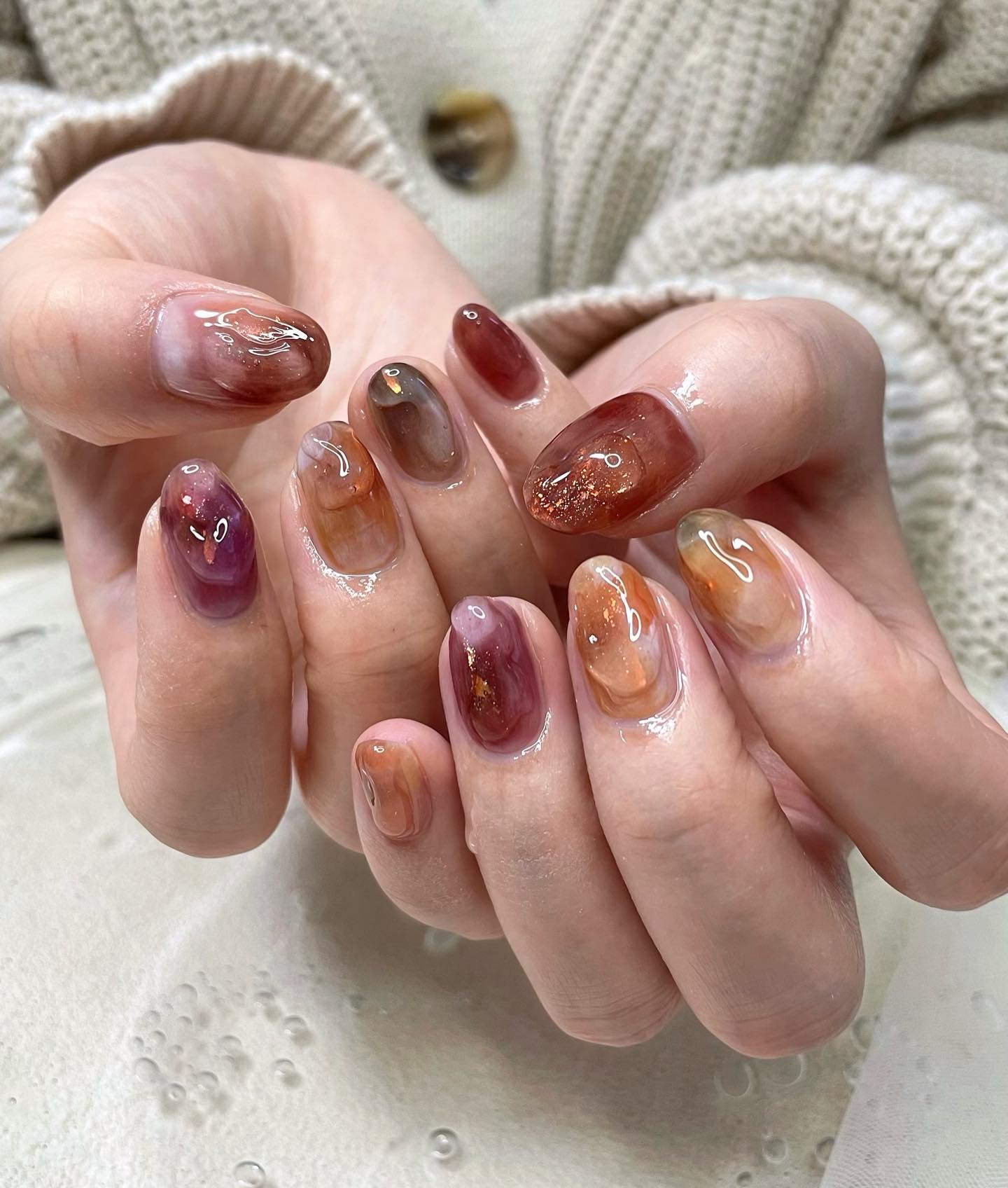 #うるうるネイルのネイルデザイン