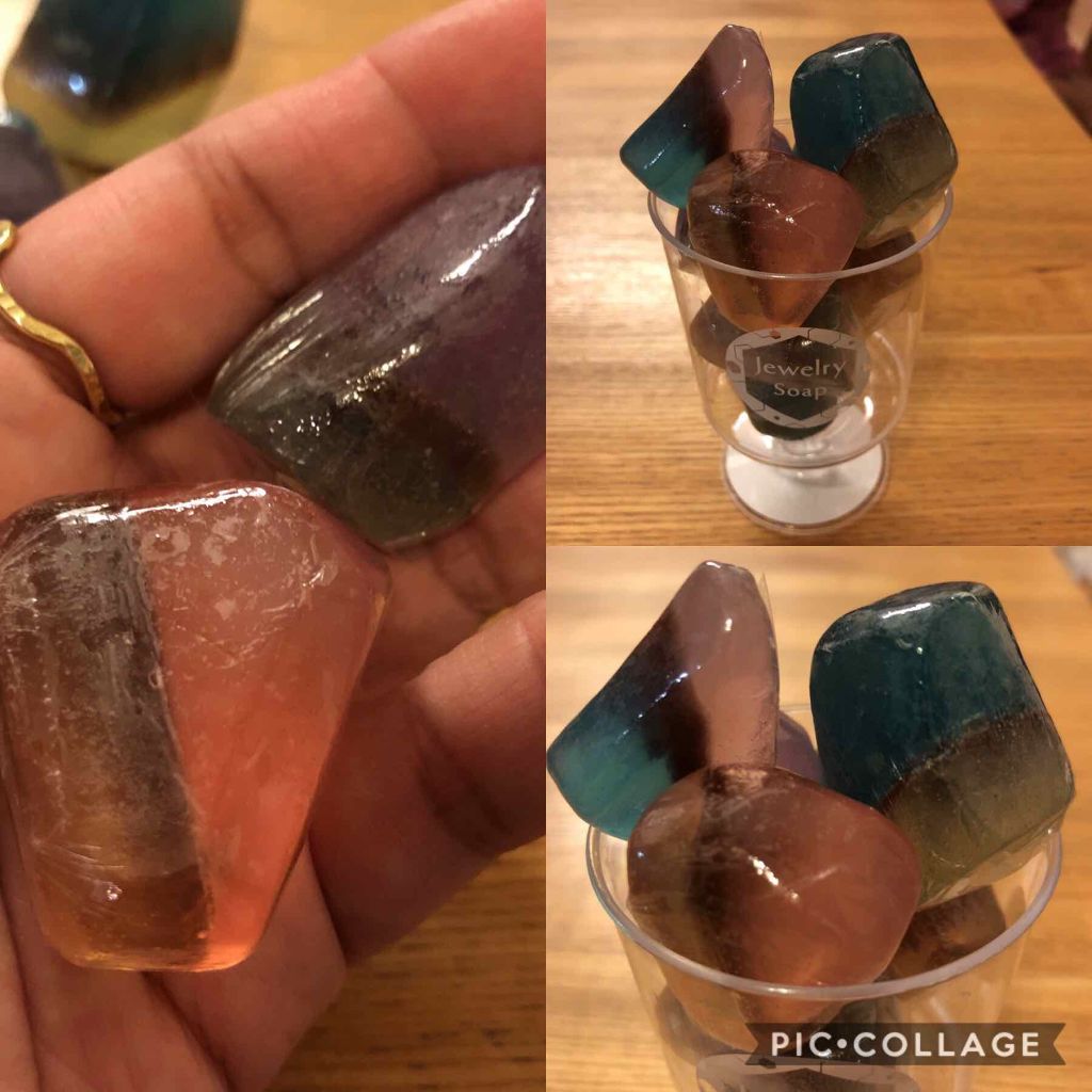 3COINS ジュエリーソープのクチコミ「隊長ー♡
ありましたー！
宝石石鹸° ✧ (*´ `*) ✧ °
こちらの3coinsには、
.....」（2枚目）