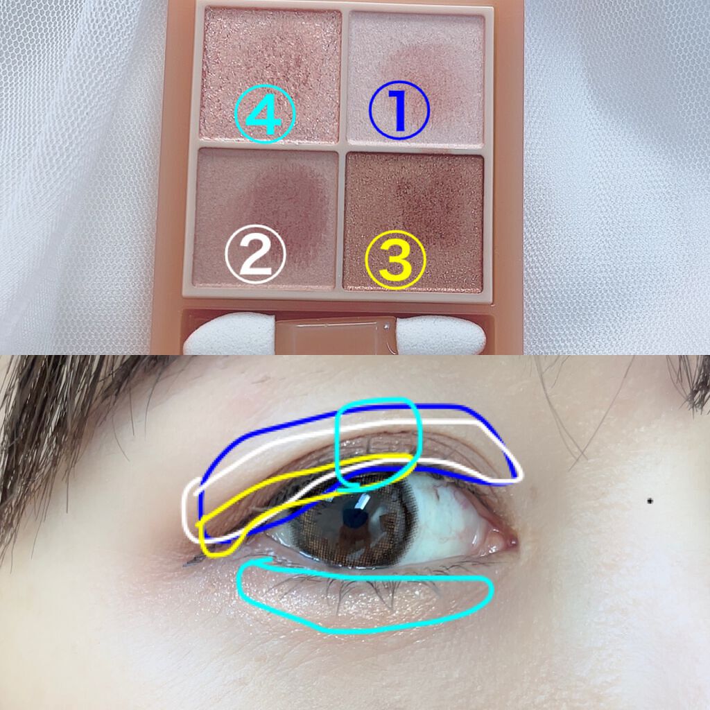 CHEER me COLOR リキッドアイライナー/セリア/リキッドアイライナーを使ったクチコミ（3枚目）