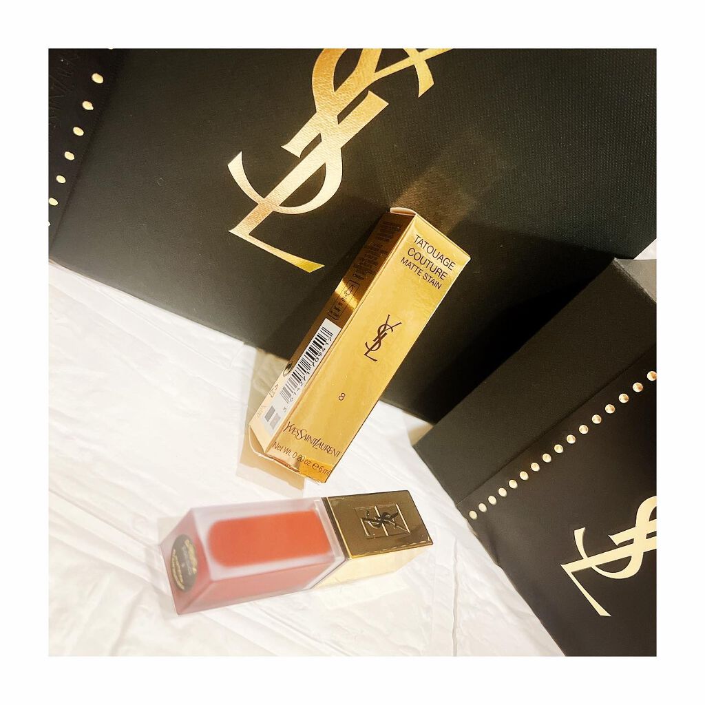 タトワージュ クチュール No.8 ブラックレッドコード/YVES SAINT LAURENT BEAUTE/口紅を使ったクチコミ（1枚目）