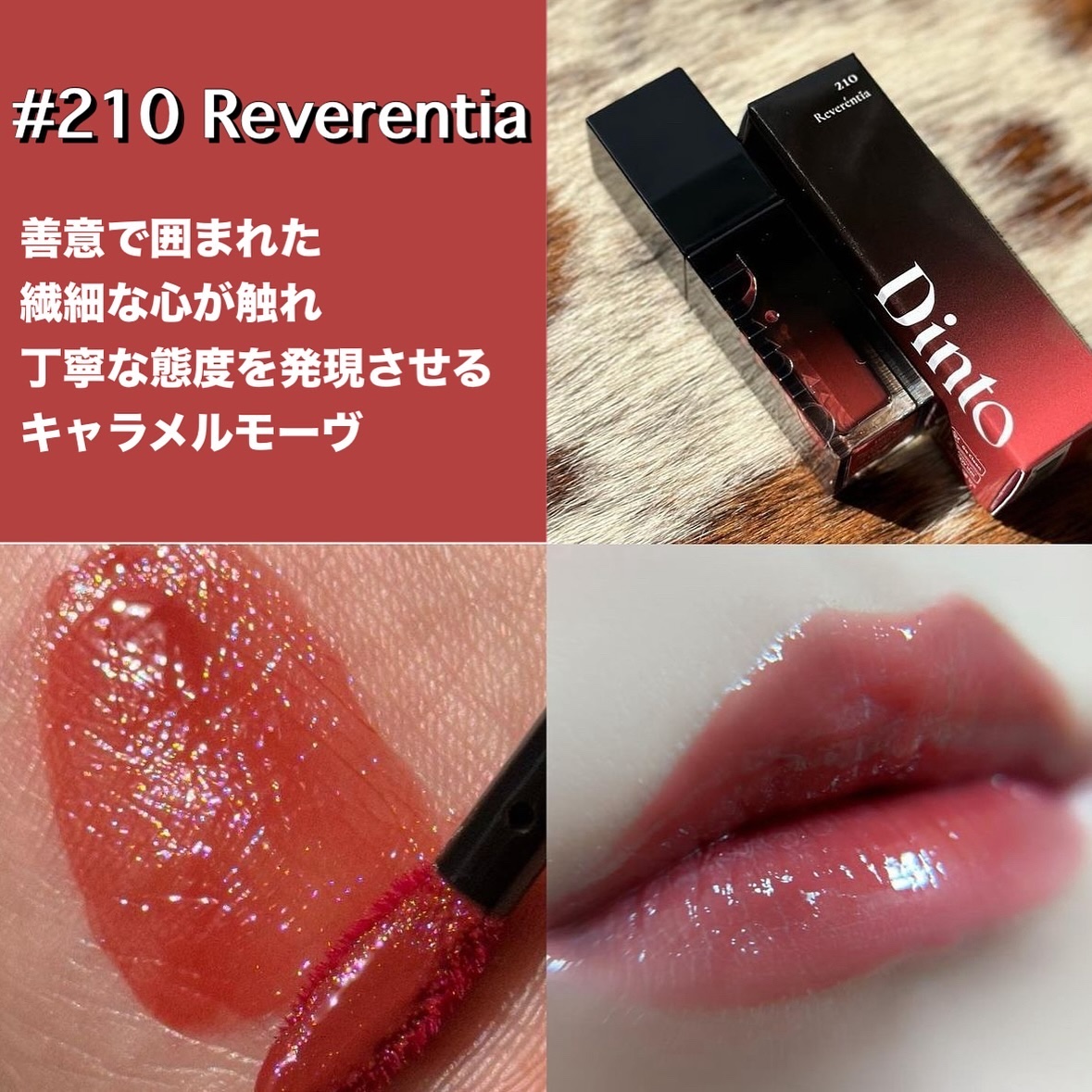 ブラーグロイリップティント/Dinto/リップティントを使ったクチコミ（3枚目）