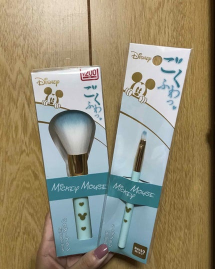 ごくふわっ ミッキーブラシ/DAISO/メイクブラシを使ったクチコミ(1枚目)