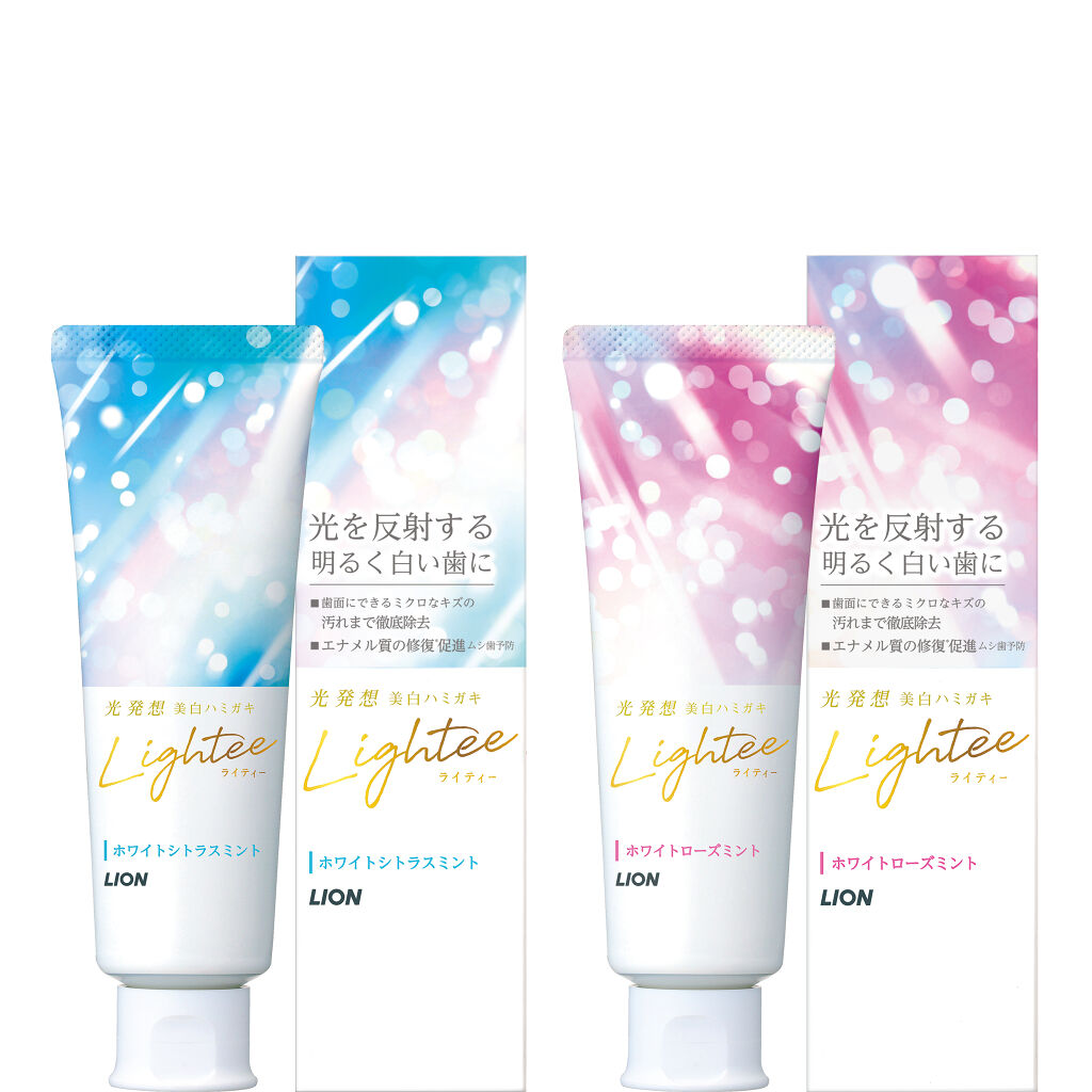 Lighteeハミガキ ホワイトローズミント 53g ライオン(LION) | LIPS Lighteeハミガキ ホワイトローズミント 53g ライオン(LION) | LIPS