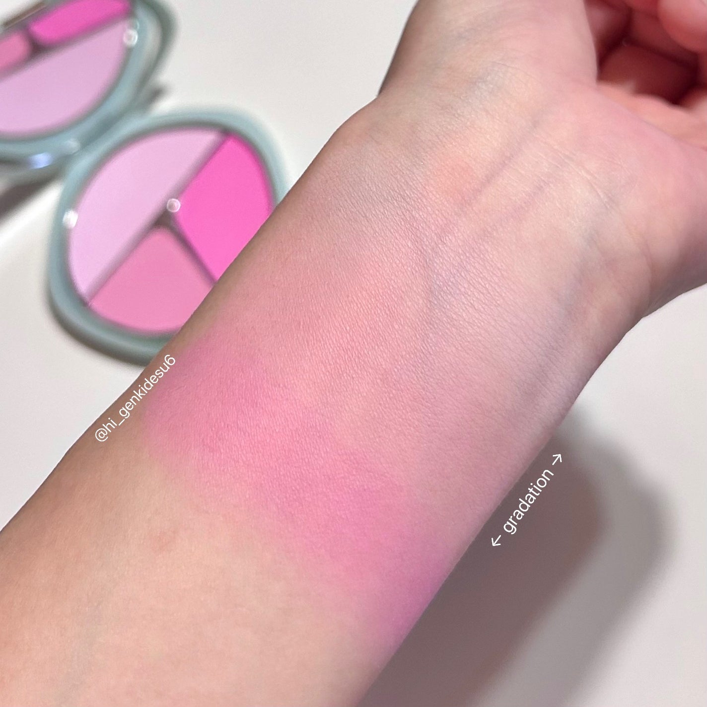 TIMAGE 3色チークパレット/TIMAGE/パウダーチークを使ったクチコミ(4枚目)