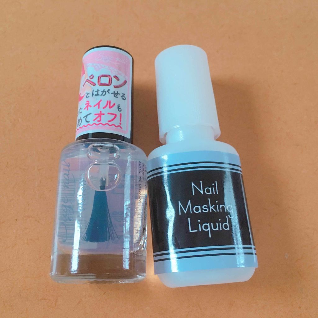 サージュ 水性ネイル ベースコート/セリア/ネイルベースコートを使ったクチコミ（1枚目）