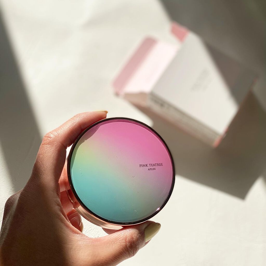 ピンクティーツリーカバークッション/APLIN/クッションファンデーションを使ったクチコミ(1枚目)