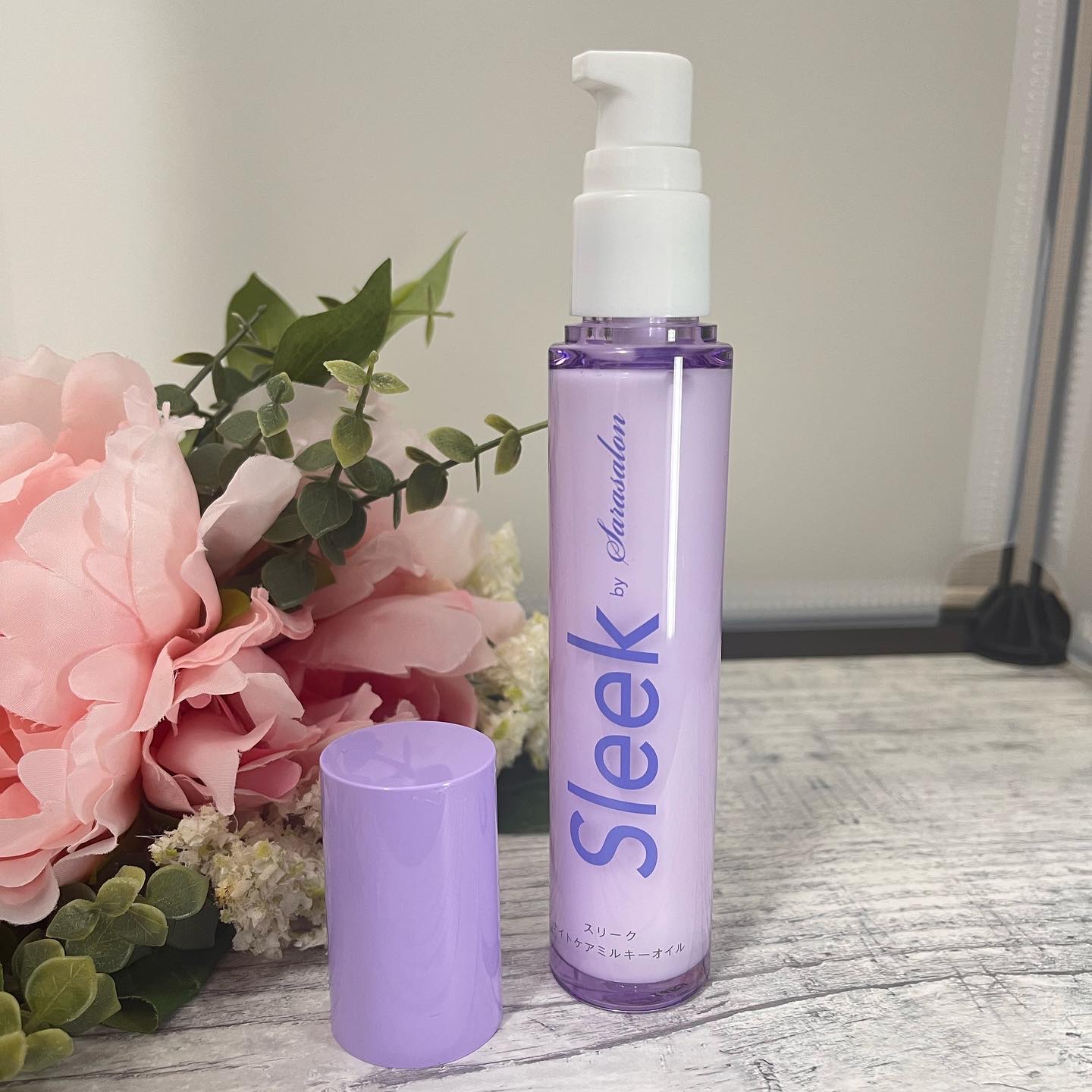 ナイトケアミルキーオイル/スリーク by サラサロン/ヘアオイルを使ったクチコミ（2枚目）