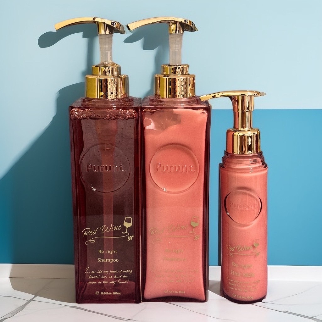 プルント　リライトペアセット　レッドワイン/Purunt./市販シャンプーを使ったクチコミ（1枚目）