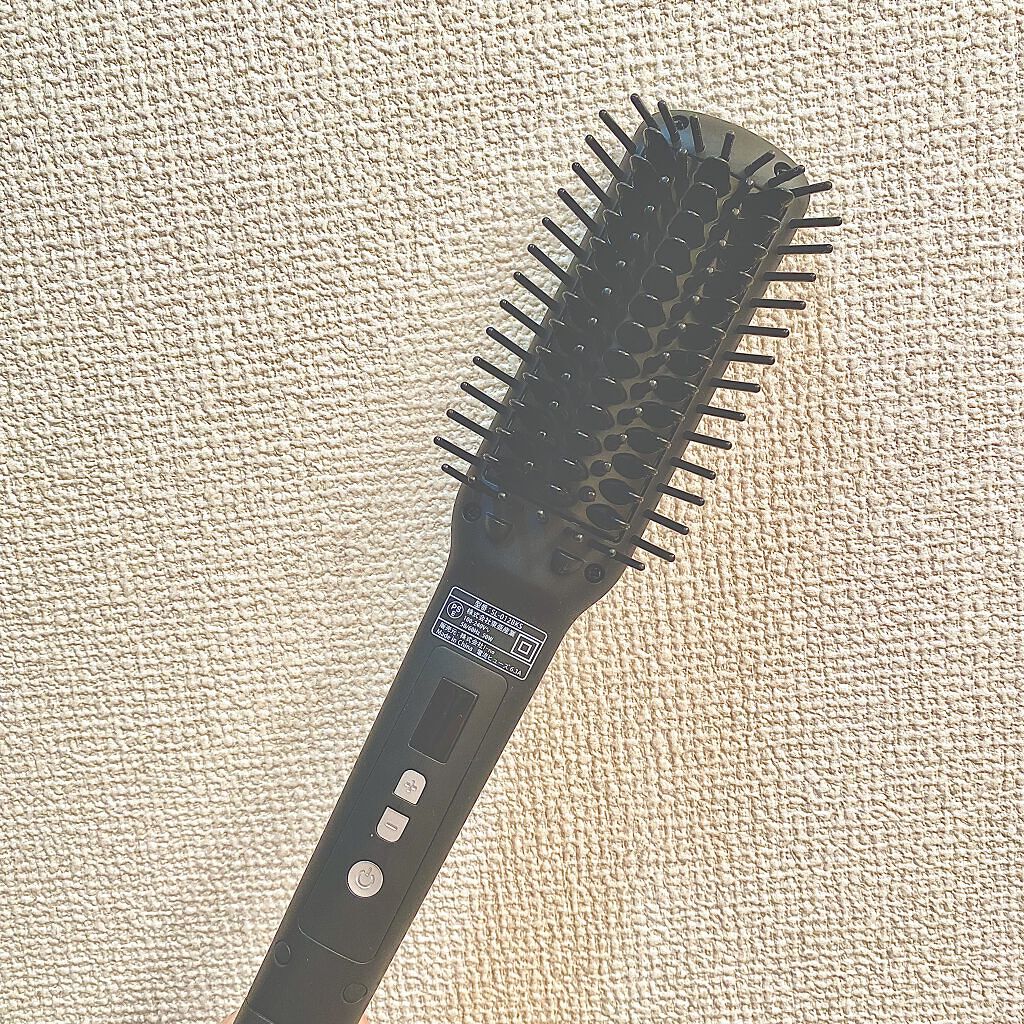 ストレートヒートブラシ スリム  ブラック/SALONIA/ヒートブラシを使ったクチコミ（2枚目）