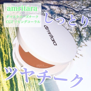 ダマスクローズ チーク［クリーミー］ CC2リビングコーラル/AMRITARA/ジェル・クリームチークを使ったクチコミ（1枚目）