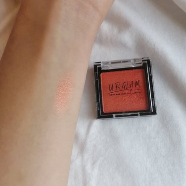 UR GLAM　POWDER EYESHADOW マンダリン/U R GLAM/シングルアイシャドウを使ったクチコミ（2枚目）