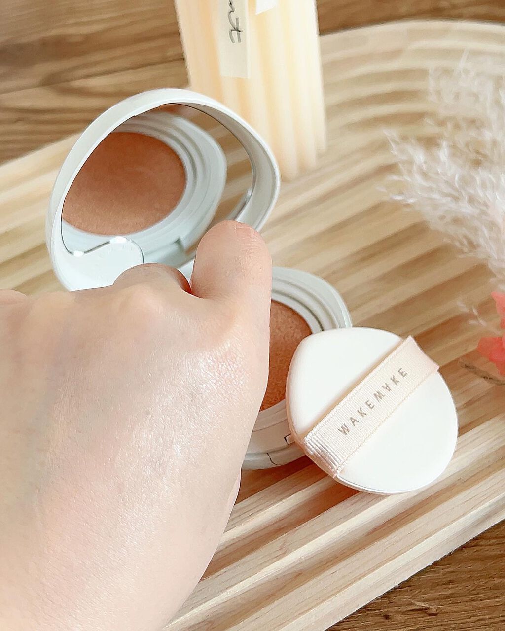ビーガンクリーンピュアカバークッション/wakemake/クッションファンデーションを使ったクチコミ(9枚目)