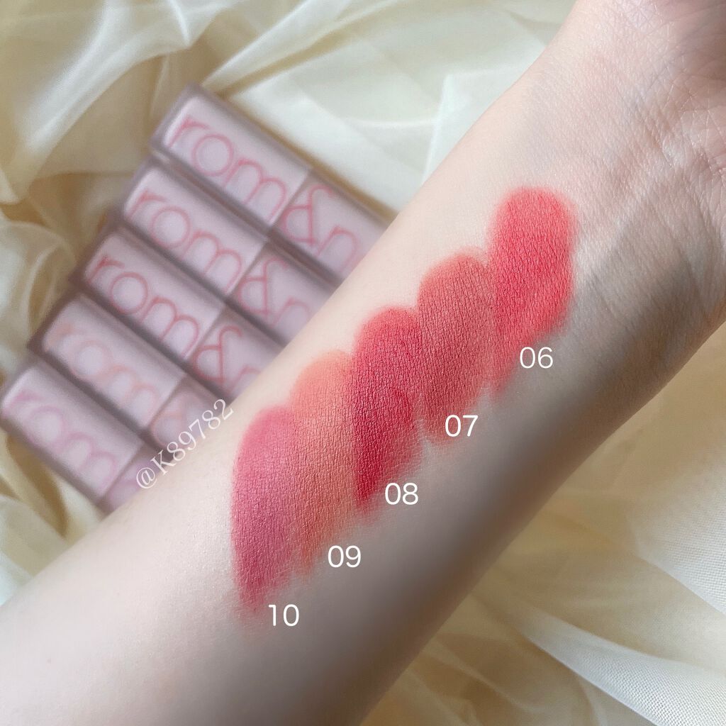 ゼロマットリップスティック/rom&nd/口紅を使ったクチコミ（2枚目）