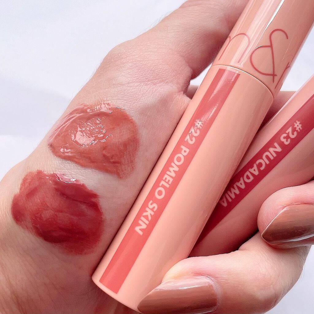 ジューシーラスティングティント/rom&nd/リップティントを使ったクチコミ(2枚目)