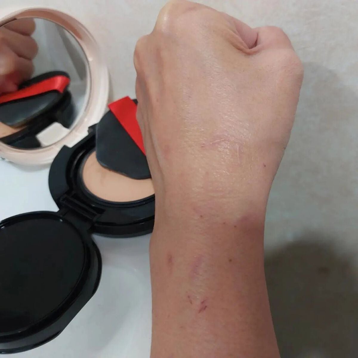 ドラマティックジェリーコンパクト/マキアージュ/クッションファンデーションを使ったクチコミ(4枚目)