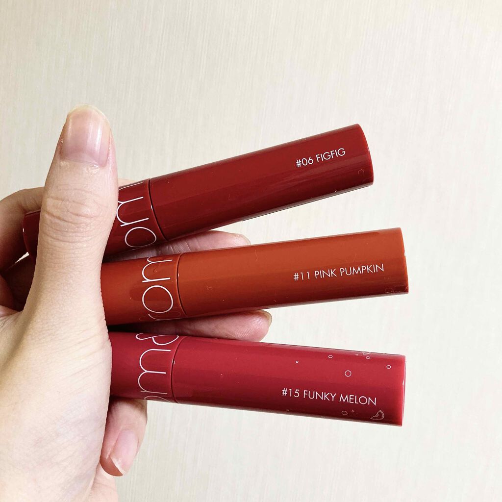 ジューシーラスティングティント/rom&nd/リップティントを使ったクチコミ(1枚目)