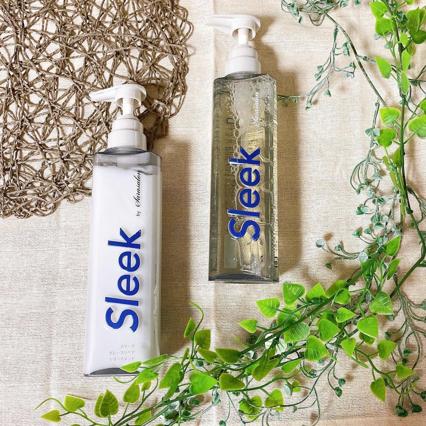 グレースリペアシャンプー/トリートメント/スリーク by サラサロン/市販シャンプーを使ったクチコミ(1枚目)