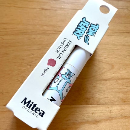 セラムオイルリップスティック トムとジェリー限定デザイン(ピグピンク)/ミティア オーガニック/口紅の画像