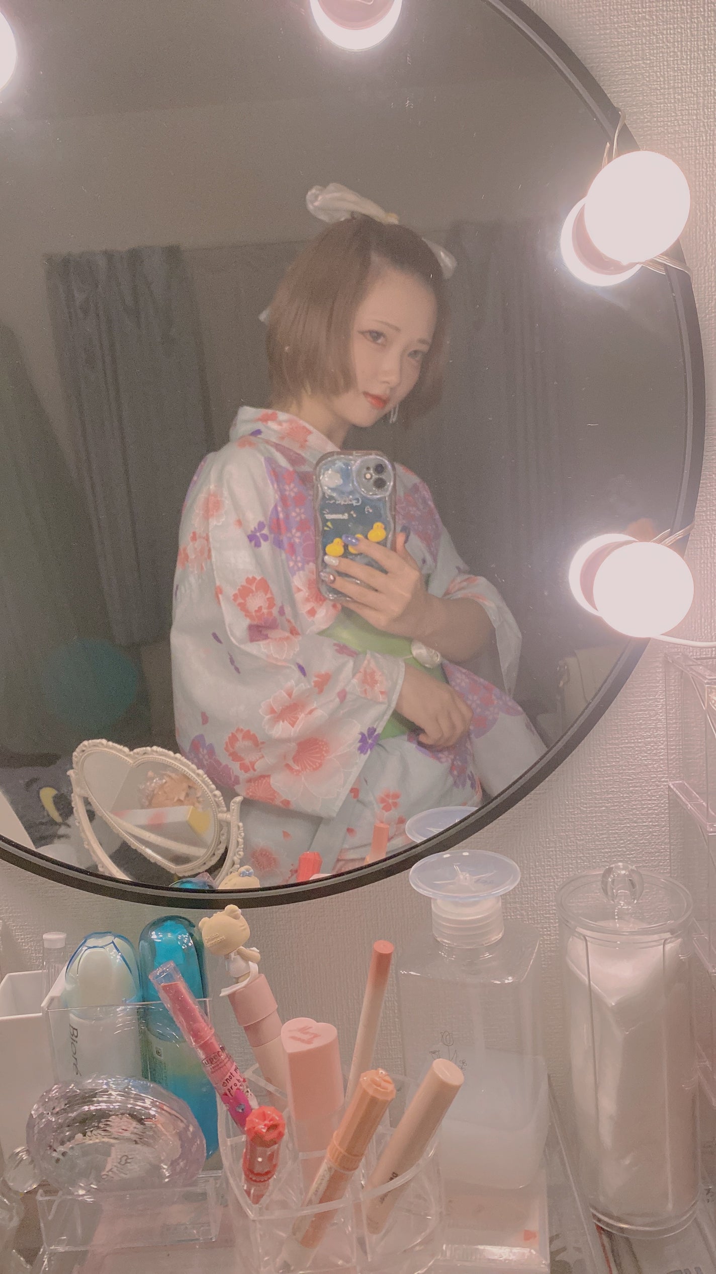 めい on LIPS 「朝から妹のヘアセットに、母と自分と友人の浴衣の着付け&ヘアセッ..」(2枚目)