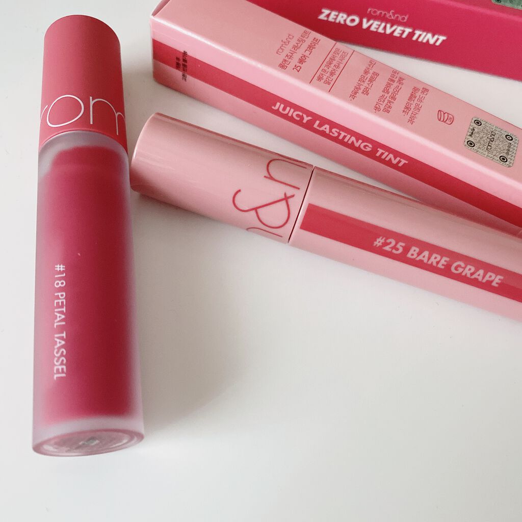 ゼロベルベットティント/rom&nd/リップティントを使ったクチコミ（1枚目）