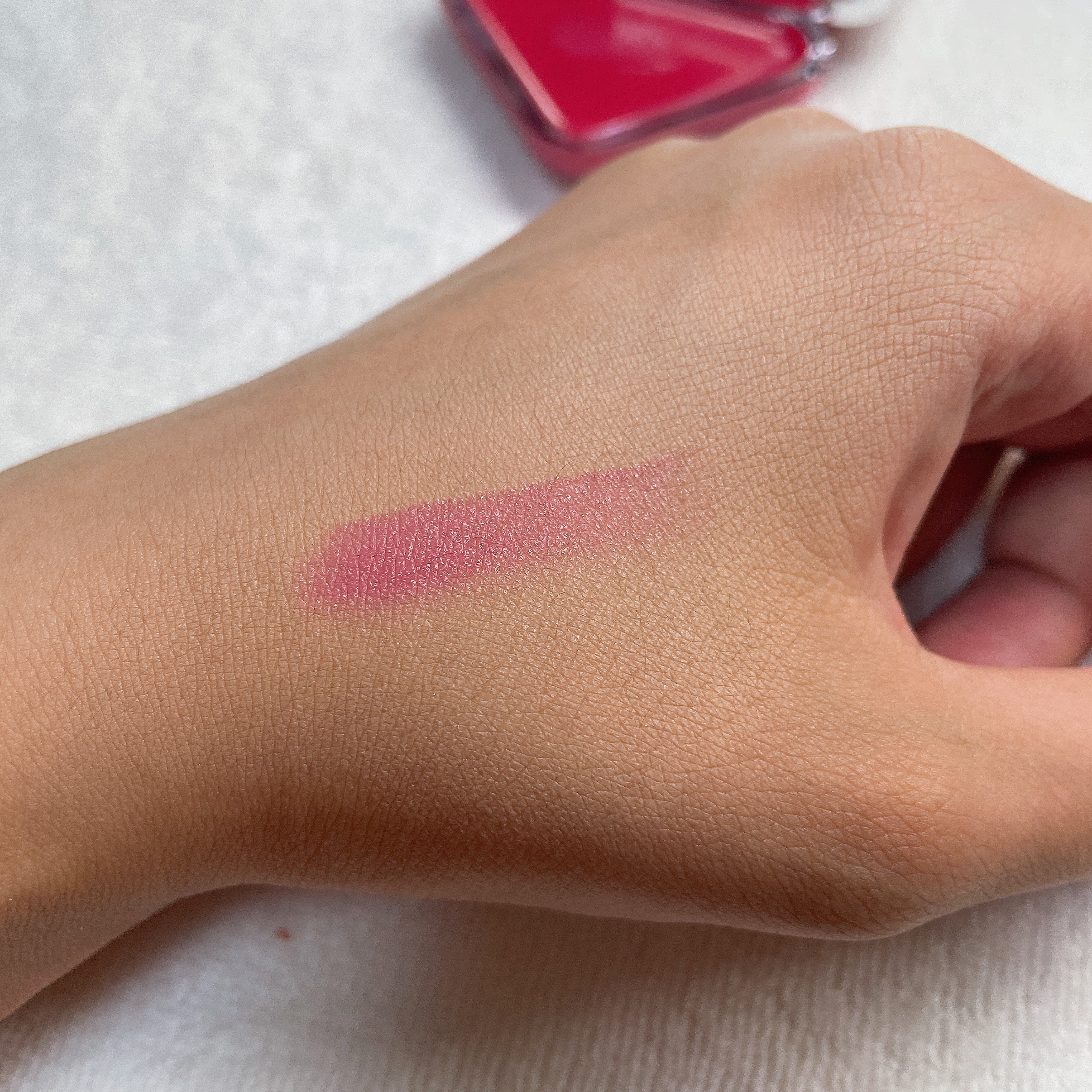 エッセンシャル リップチーク タップ 05 チェリーシャワー(CHERRY SHOWER)/CLIO/ジェル・クリームチークを使ったクチコミ（3枚目）