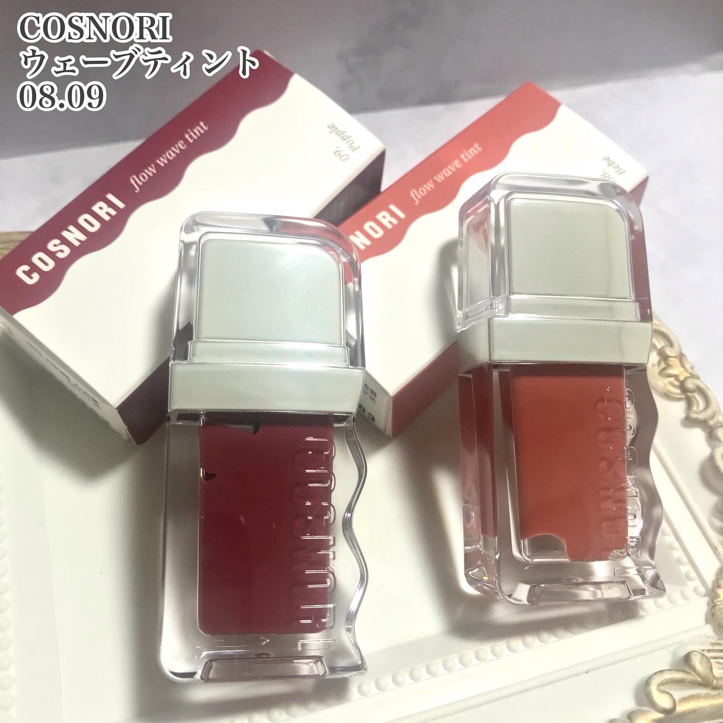 フローウェーブティント/COSNORI/リップティントを使ったクチコミ（2枚目）