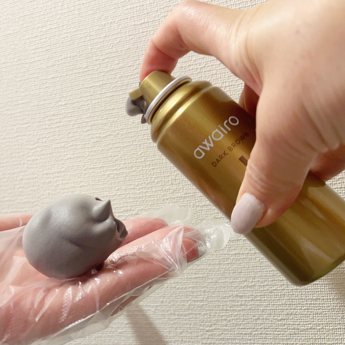 ムースヘアカラー/アワイロ/ヘアカラーを使ったクチコミ(4枚目)