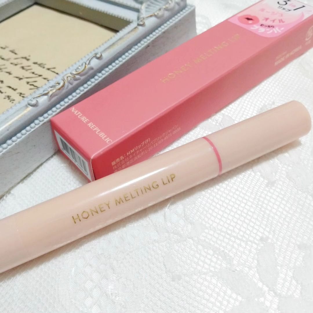 ハニーメルティングリップ/ネイチャーリパブリック/口紅を使ったクチコミ(5枚目)