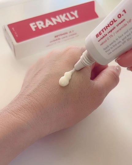 レチノール0.1%クリーム/Frankly/フェイスクリームを使ったクチコミ(3枚目)