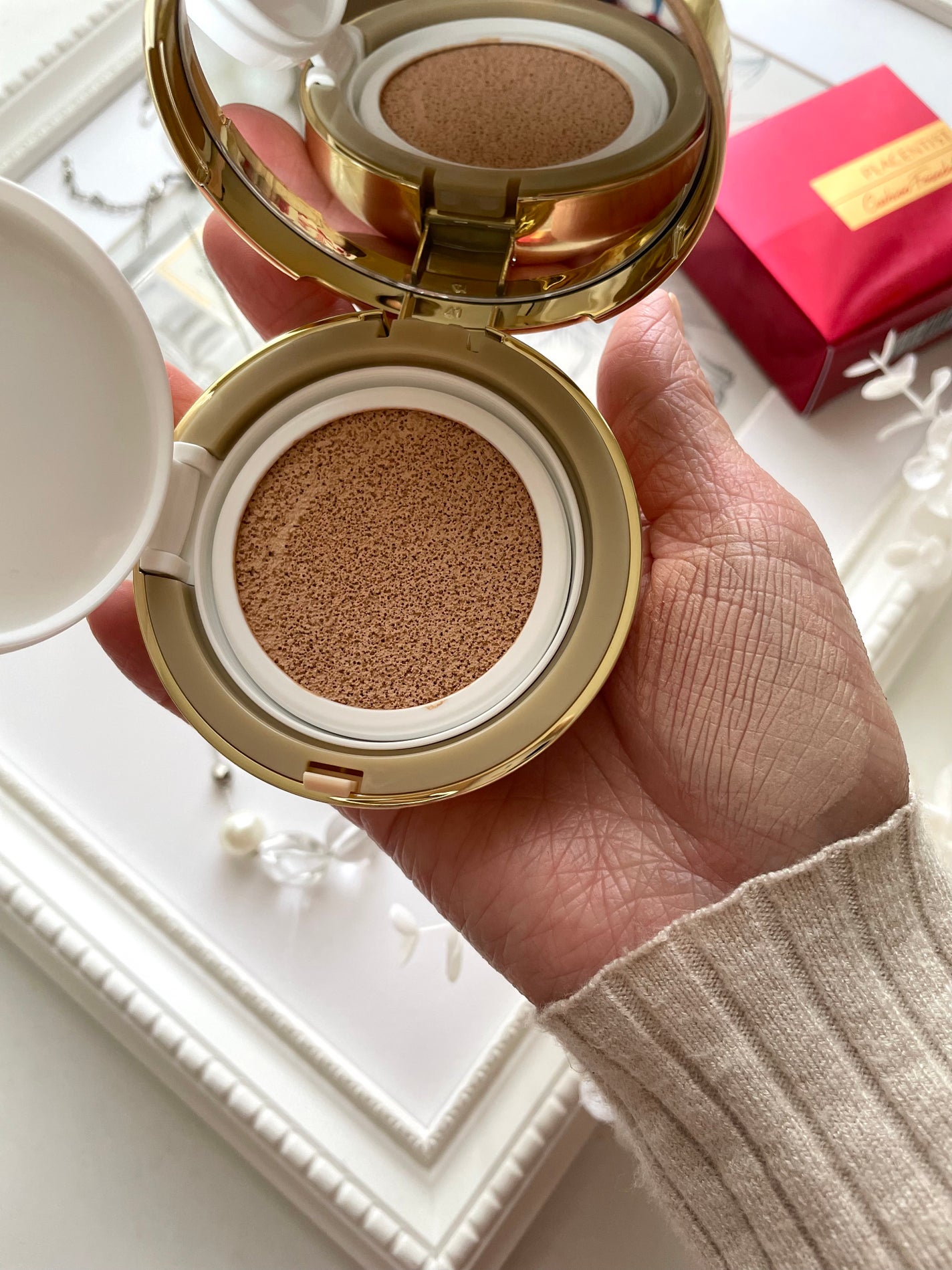 プラセンティストクッションファンデーション/ステファニー/クッションファンデーションを使ったクチコミ(3枚目)