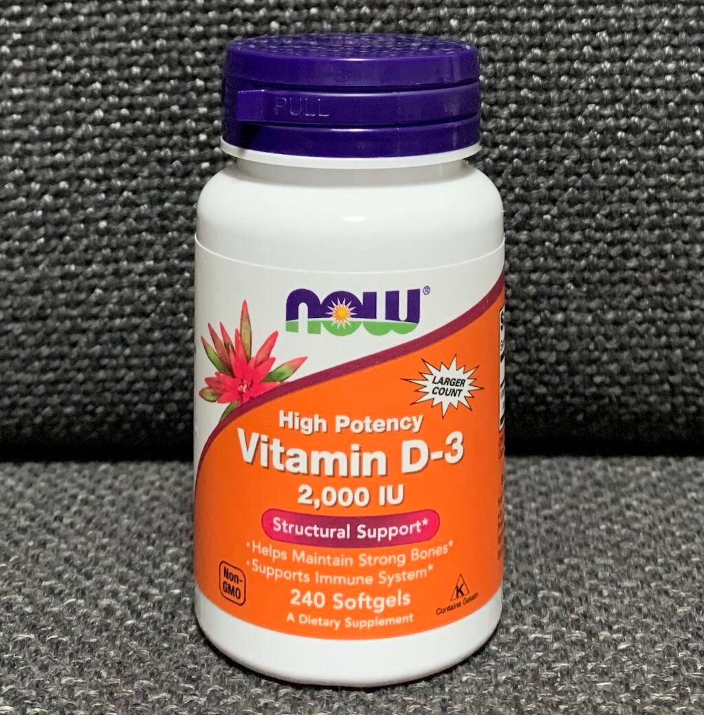 Vitamin D-3　1000 IU　ビタミンD3/Now Foods/健康サプリメントを使ったクチコミ（1枚目）