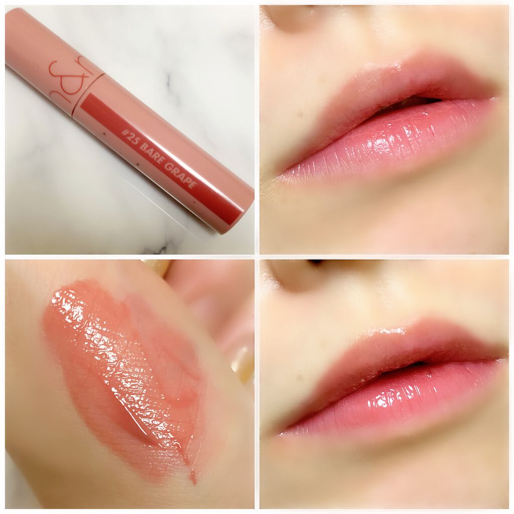 ジューシーラスティングティント/rom&nd/リップティントを使ったクチコミ(4枚目)