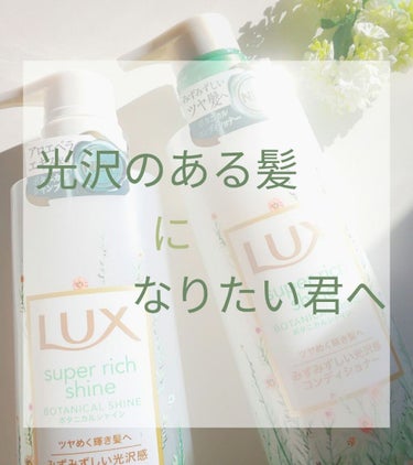 スーパーリッチシャイン ボタニカルシャイン 光沢シャンプー /光沢コンディショナー/LUX/シャンプー・コンディショナーを使ったクチコミ（1枚目）