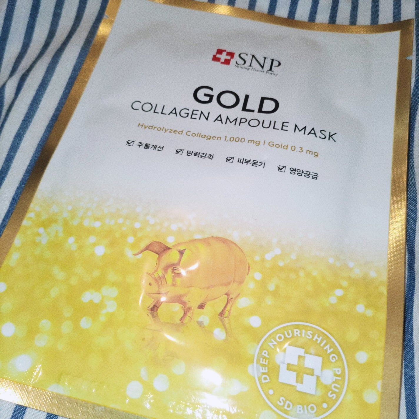 ゴールド コラーゲンアンプルマスク/SNP/シートマスク・パックを使ったクチコミ(1枚目)
