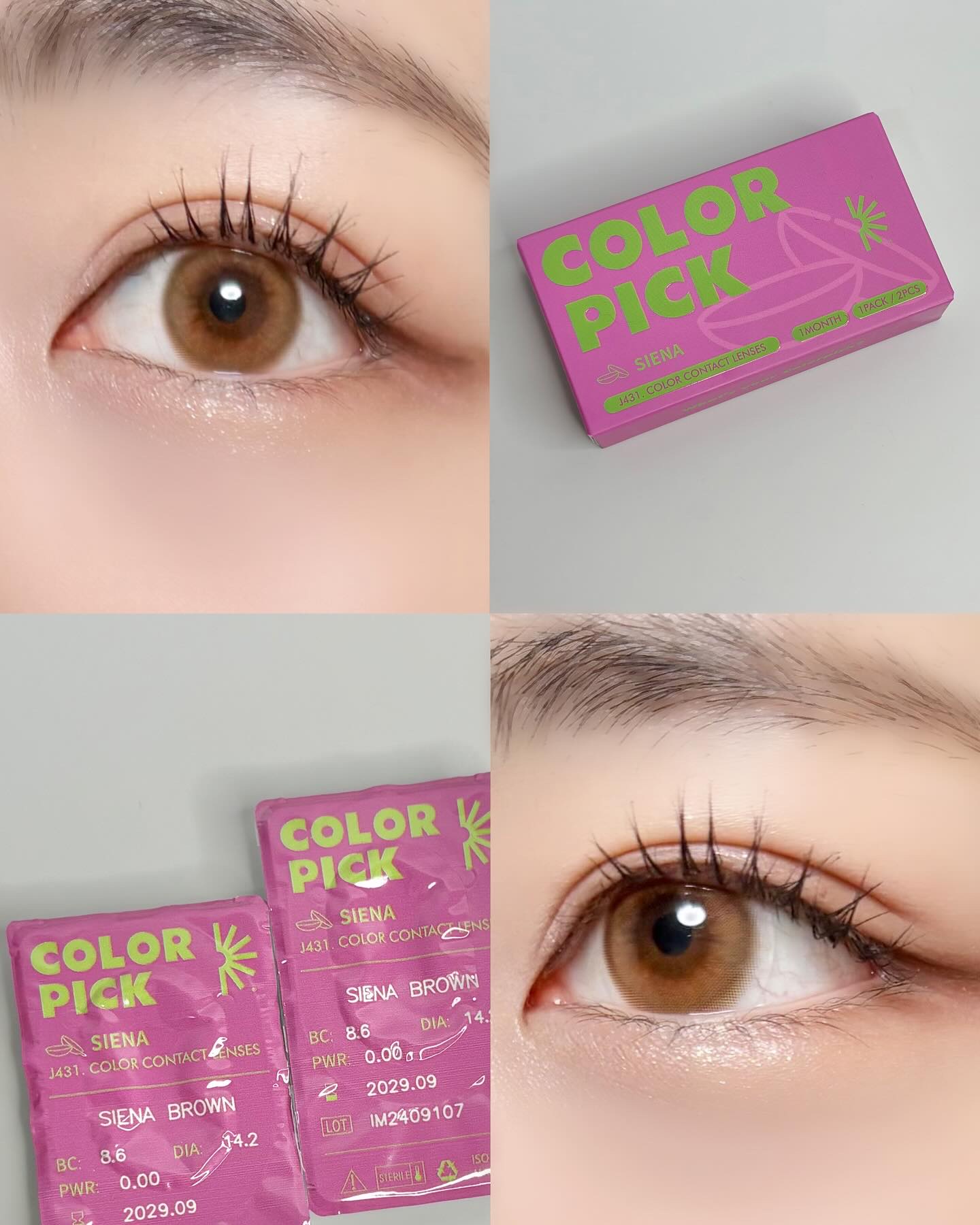 COLOR PICK/COLOR PICK/１ヶ月（１MONTH）カラコンを使ったクチコミ（1枚目）