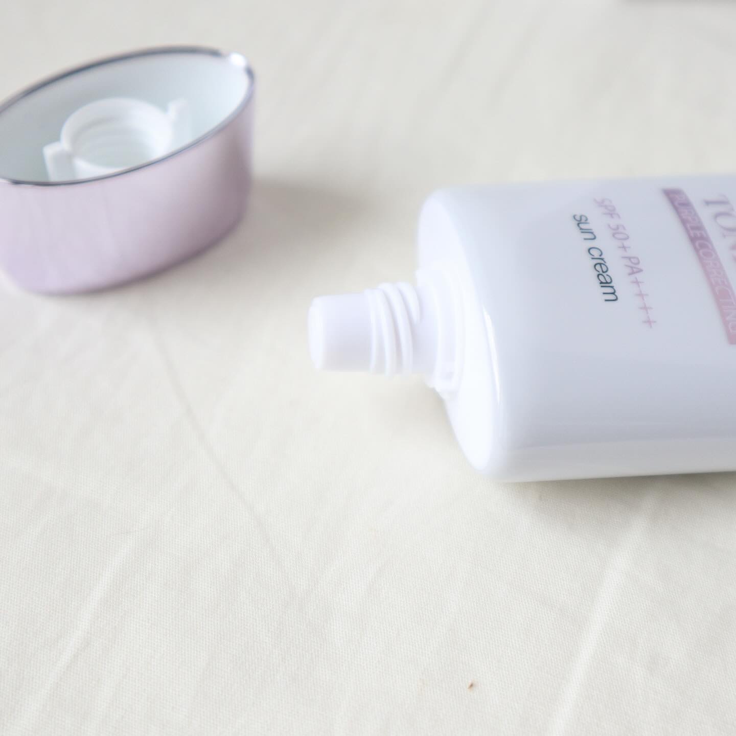 ダルバ ウォータフル トーンアップ サンクリーム(パープル)/ダルバ/日焼け止めクリームを使ったクチコミ（2枚目）