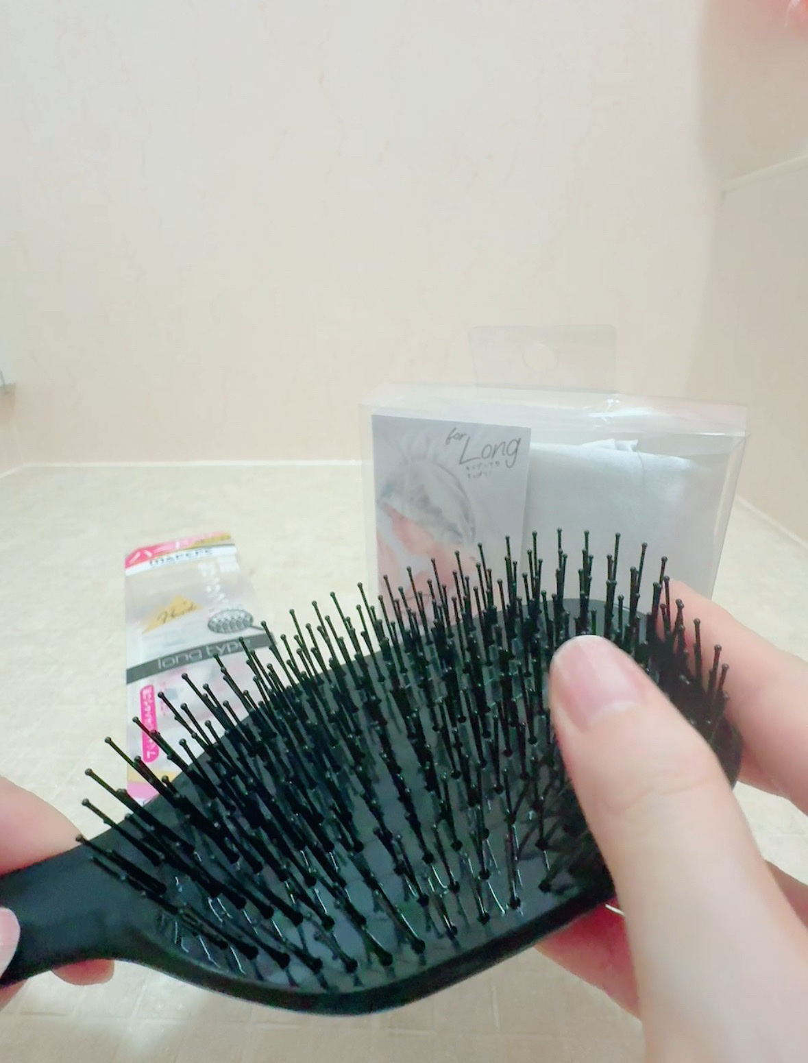 デタングリングブラシ ロング/マペペ/ヘアブラシを使ったクチコミ（2枚目）