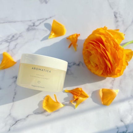 オレンジクレンジングシャーベット/AROMATICA/クレンジングバームを使ったクチコミ(1枚目)